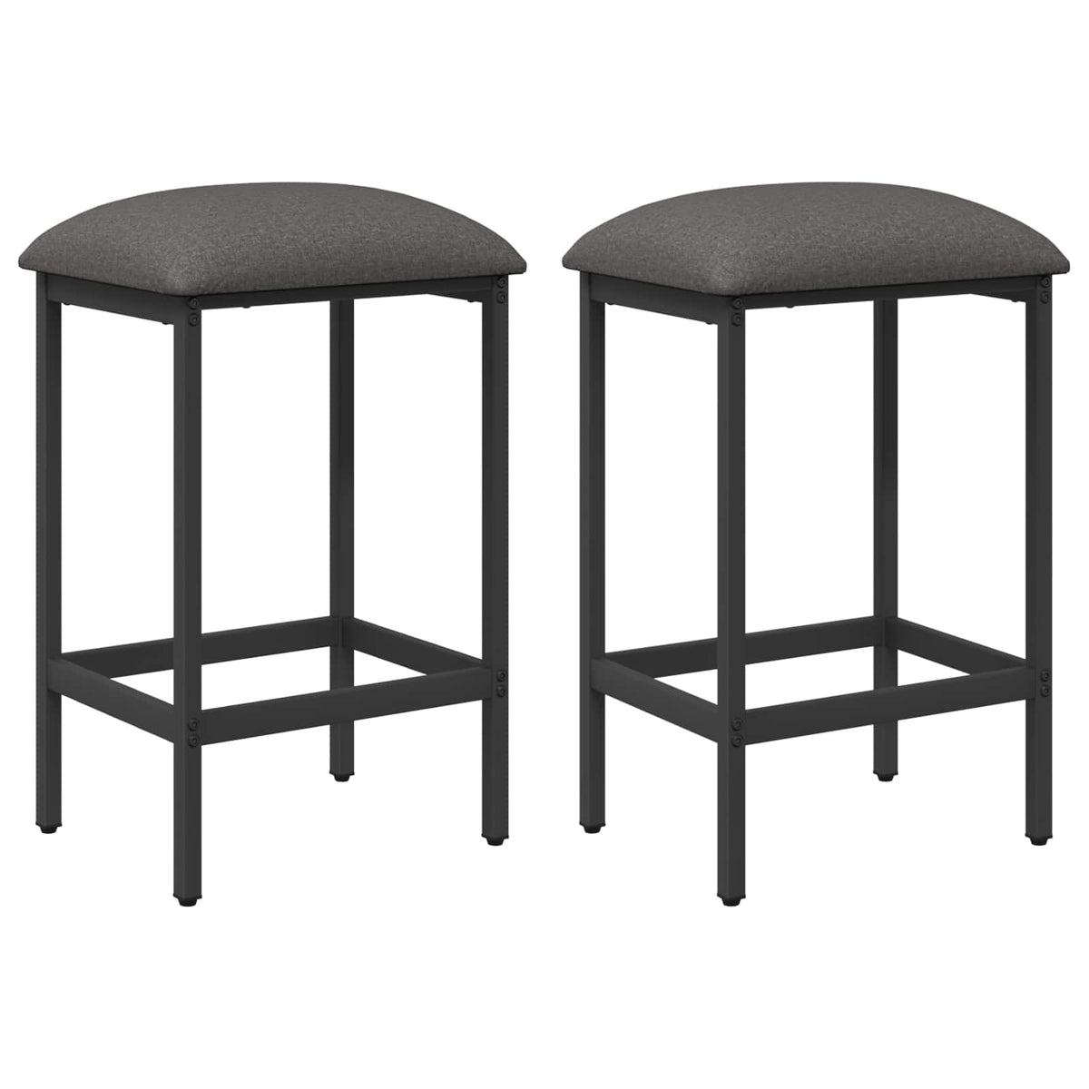 Barska stolica 2 kom. Svjetlosiva 40 x 32 x 74 cm
