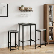 Barska stolica 2 kom. Siva Sonoma 40 x 32 x 64 cm