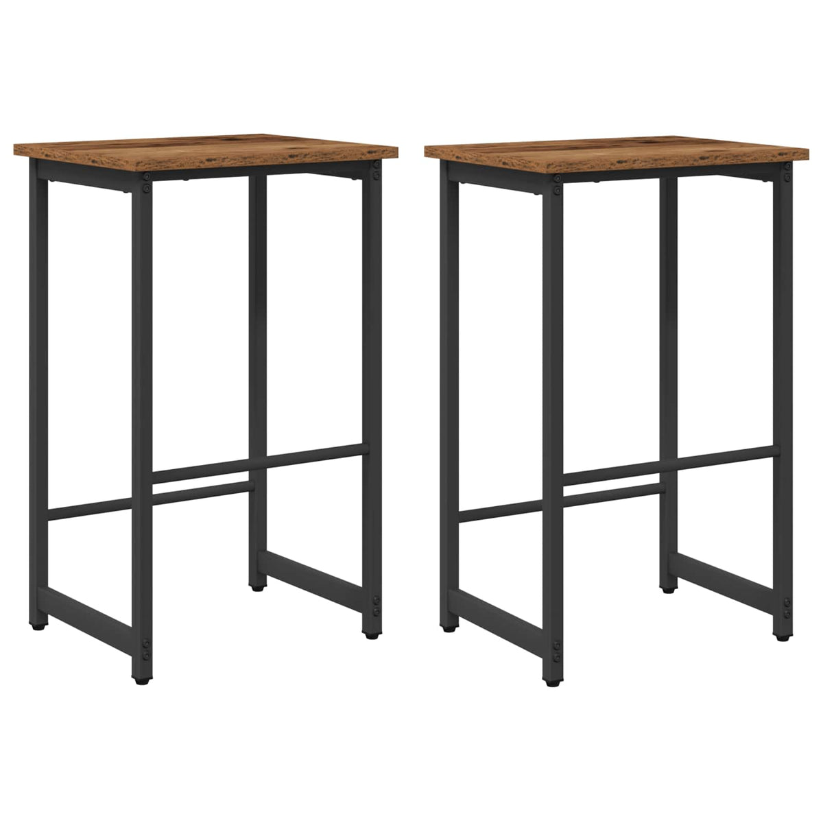 Barska stolica 2 kom. Staro drvo 40 x 32 x 64 cm
