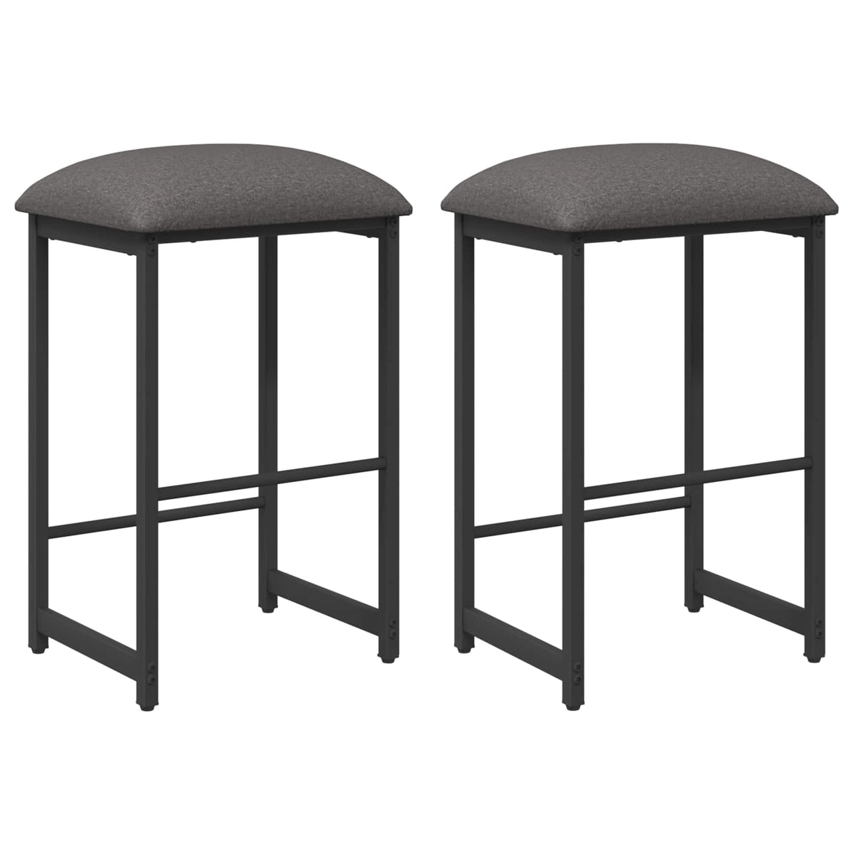Barska stolica 2 kom. Svjetlosiva 40 x 32 x 64 cm