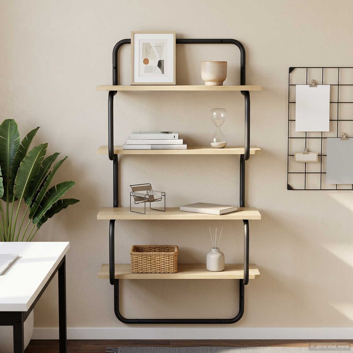 Polica sa 4 nivoa Hrast sonoma 40 x 24,5 x 104 cm