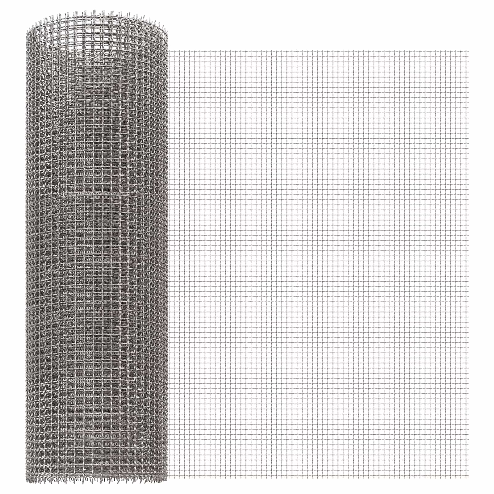 Mrežna tkanina 40 x 500 cm 3 Mesh Nehrđajući čelik 201 Srebrna