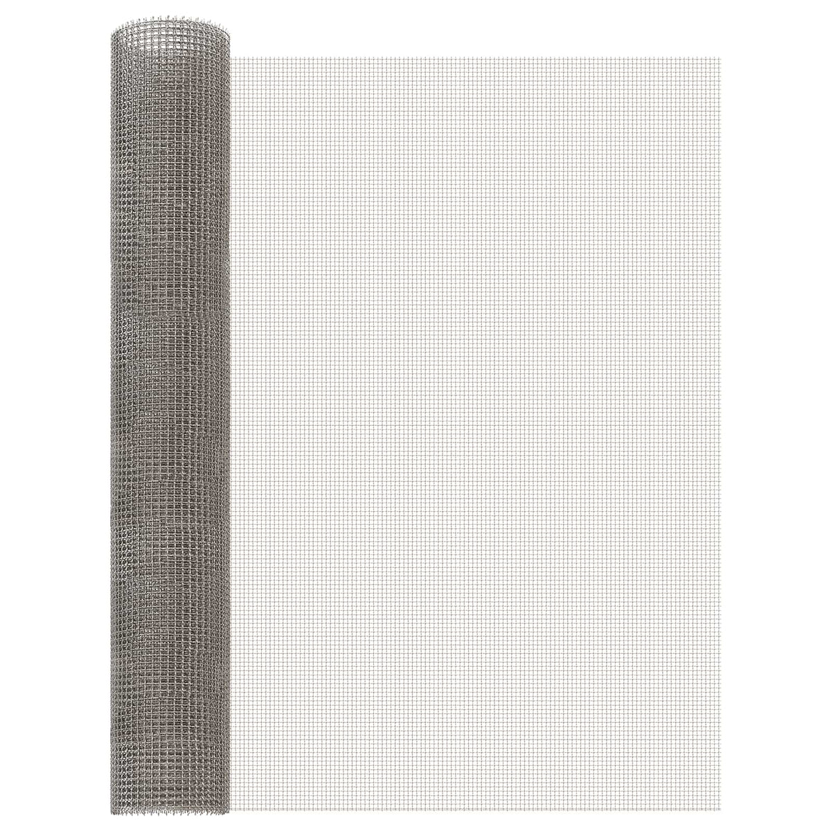 Mrežna tkanina 80 x 1000 cm 3 Mesh Nehrđajući čelik 201 Srebrna