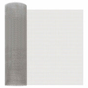 Mrežna tkanina 40 x 1000 cm 6 Mesh Nehrđajući čelik 201 Srebrna
