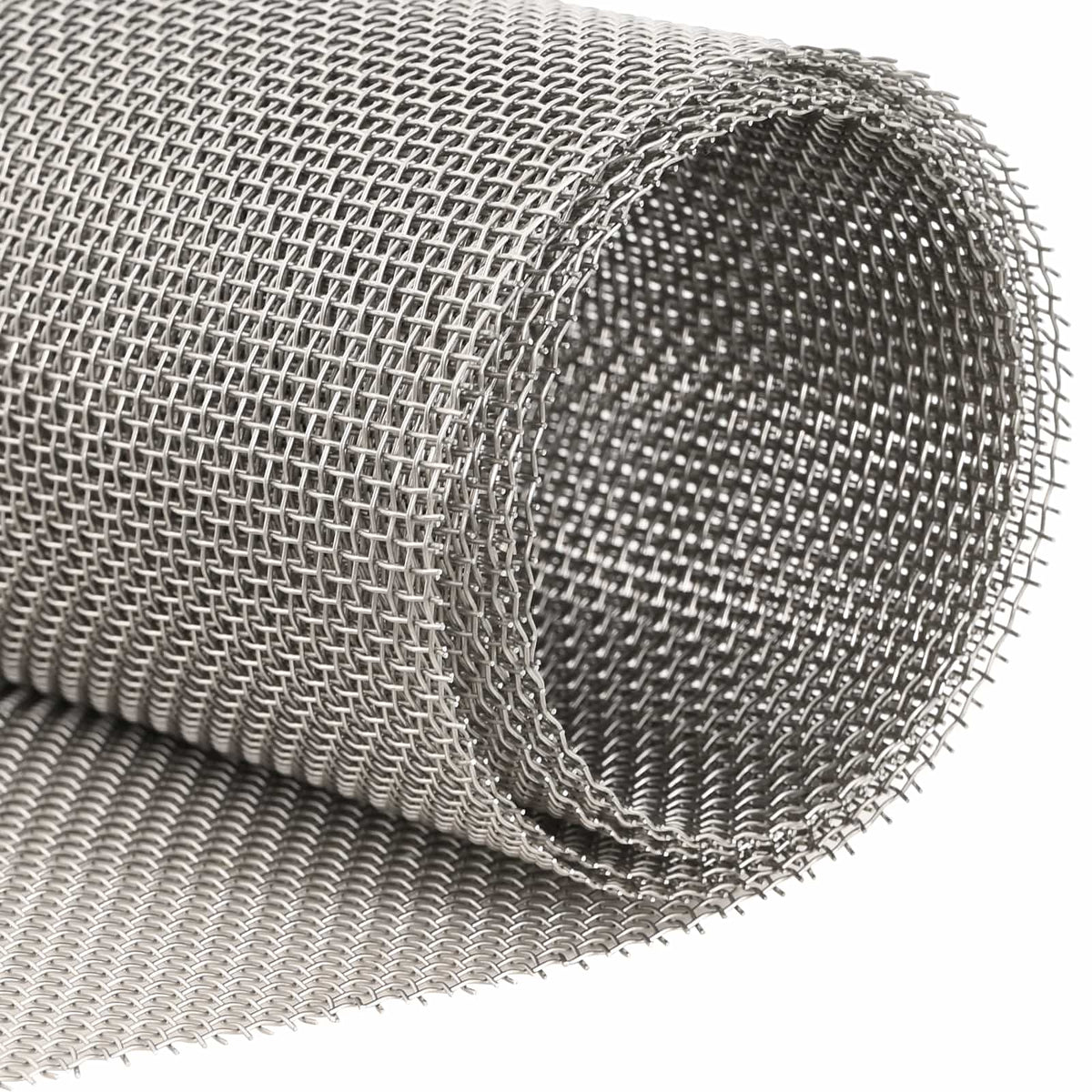 Mrežna tkanina 20 x 1000 cm 8 Mesh Nehrđajući čelik 201 Srebrna