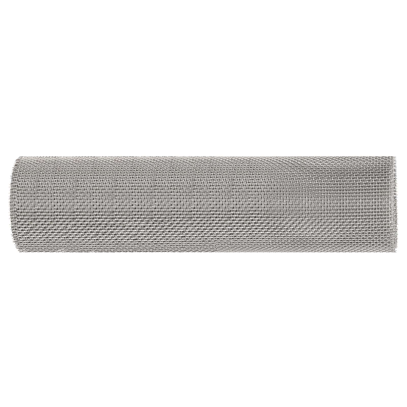 Mrežna tkanina 40 x 1000 cm 8 Mesh Nehrđajući čelik 201 Srebrna