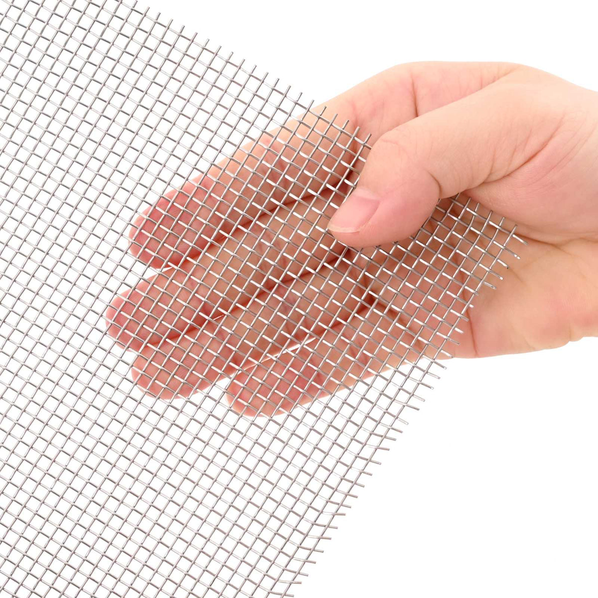 Mrežna tkanina 60 x 500 cm 8 Mesh Nehrđajući čelik 201 Srebrna