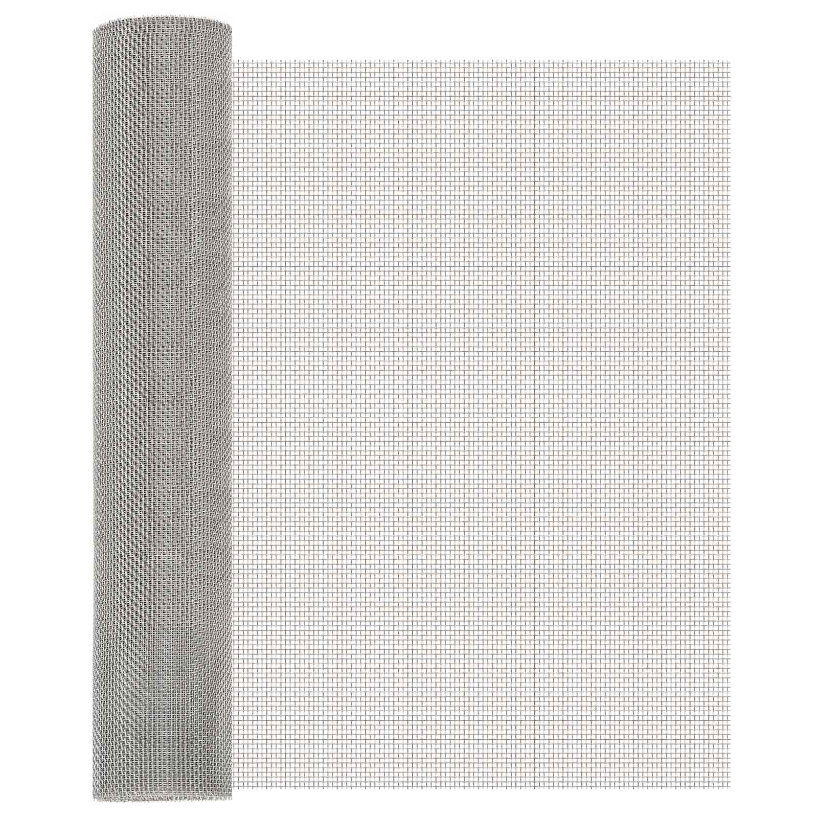 Mrežna tkanina 60 x 1000 cm 8 Mesh Nehrđajući čelik 201 Srebrna