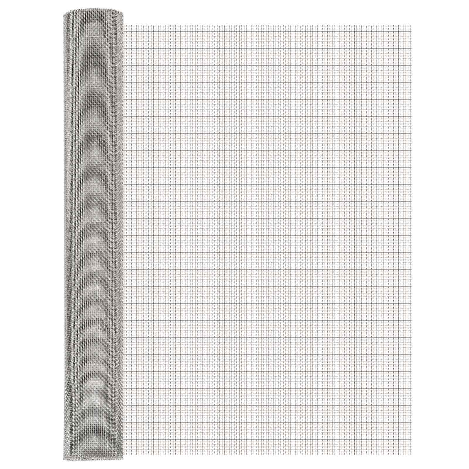 Mrežna tkanina 80 x 200 cm 8 Mesh Nehrđajući čelik 201 Srebrna