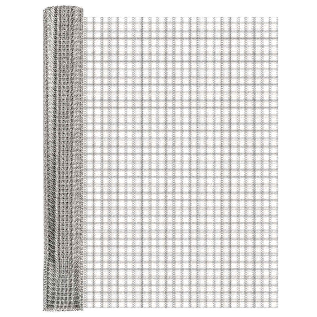 Mrežna tkanina 80 x 500 cm 8 Mesh Nehrđajući čelik 201 Srebrna