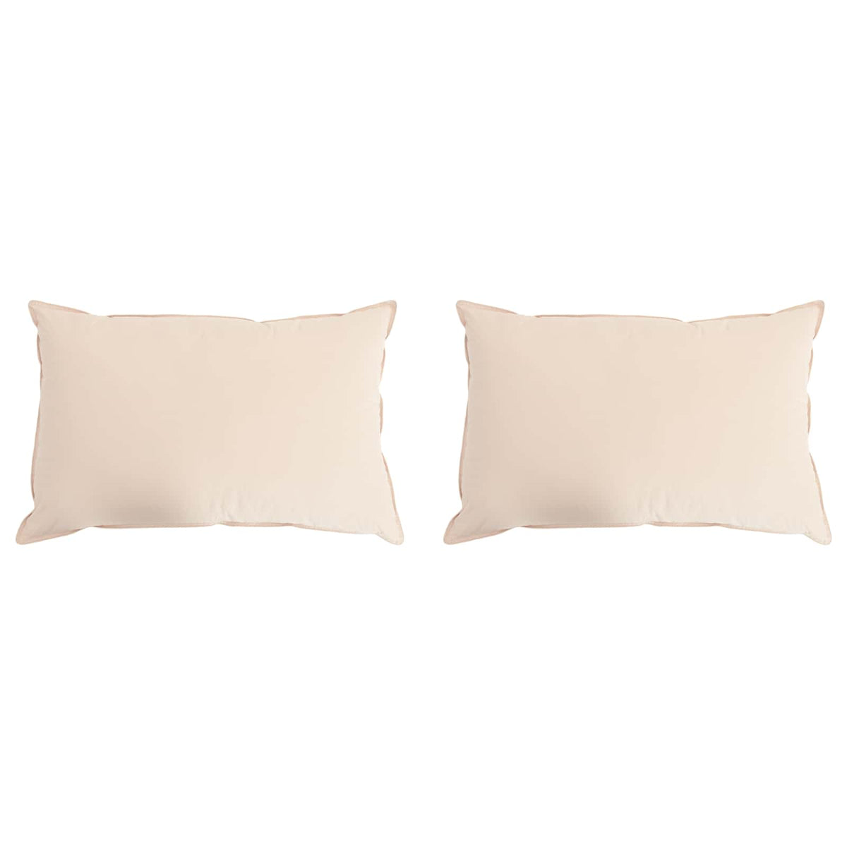 Jastuk 2 pcs Bež 30 x 50 cm Kapok vlakno