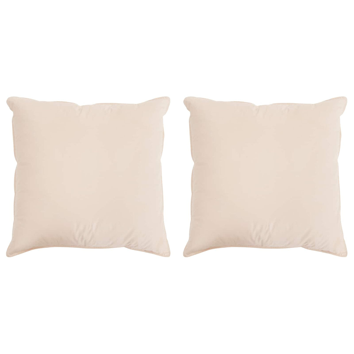 Jastuk 2 pcs Bež 65 x 65 cm Kapok vlakno