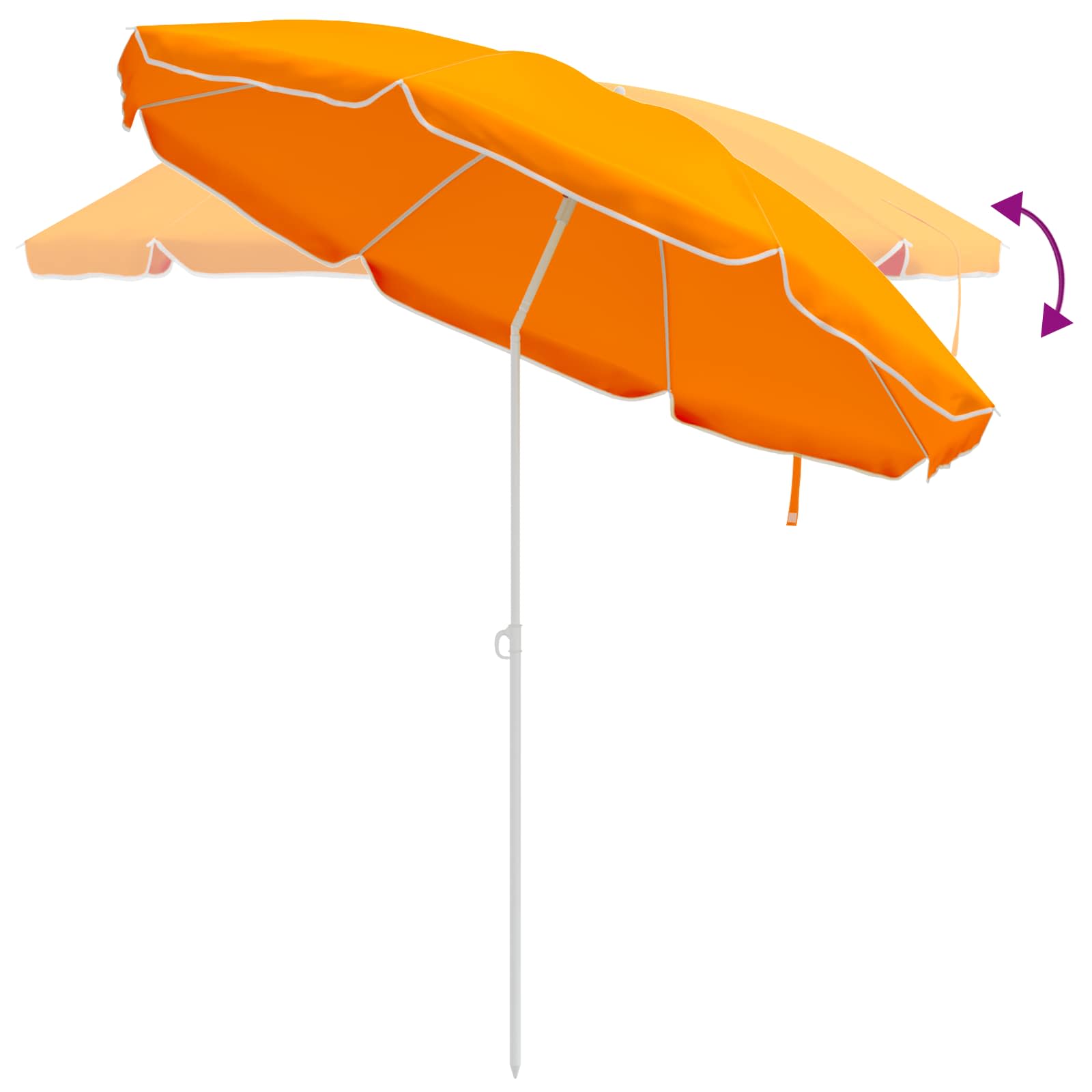 Vrtni suncobran 160 cm 170T poliester Narančasta