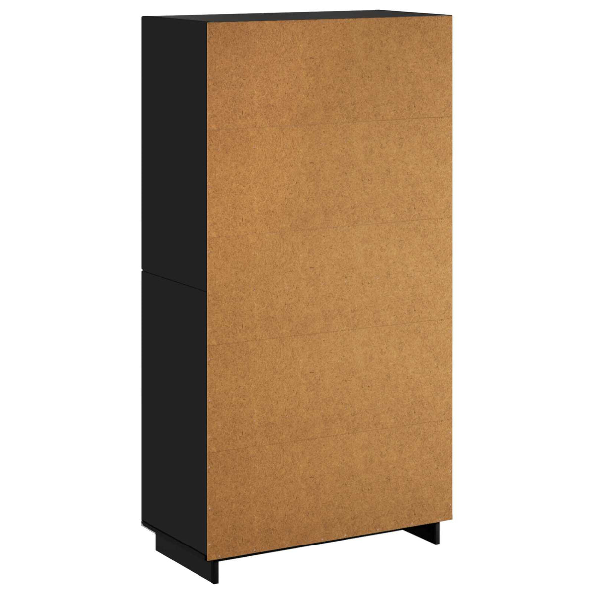 Visoka komoda Crna 79 x 41 x 151 cm Konstruirano drvo
