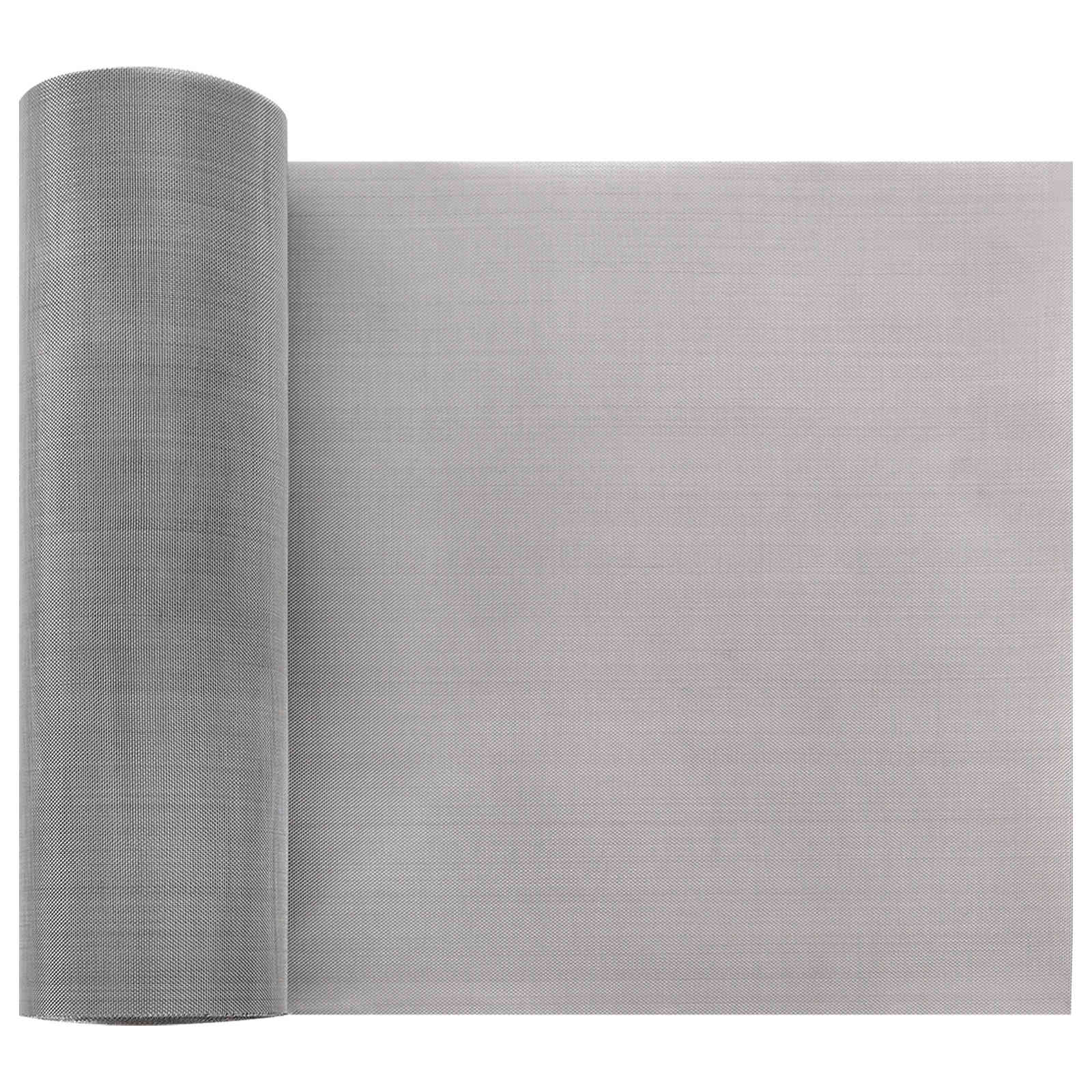 Mrežna tkanina 20 x 500 cm 60 Mesh Nehrđajući čelik 201 Srebrna