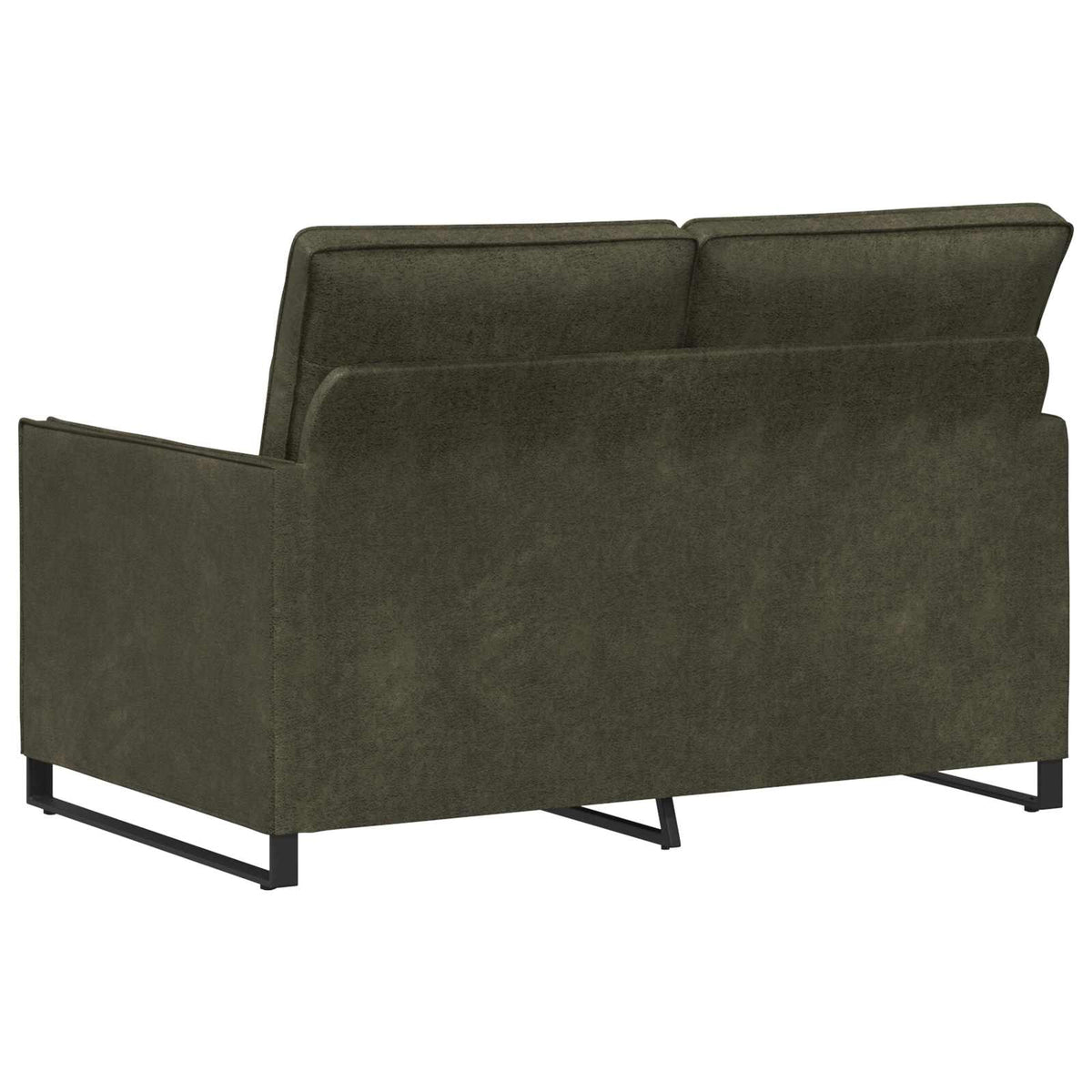 Kauč za dvoje Maslinasto zelena 130 x 81 x 82 cm Umjetni sued