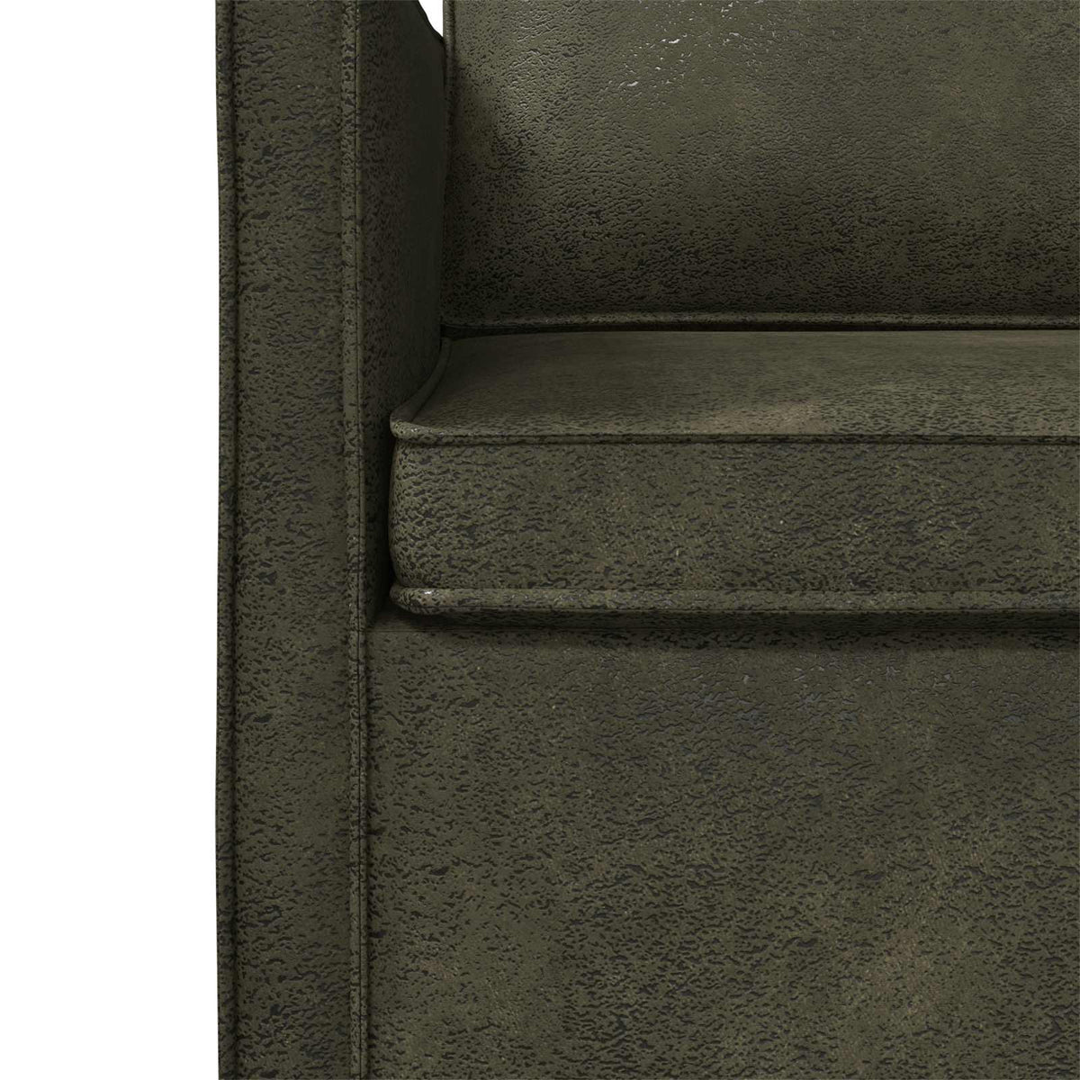 Kauč za dvoje Maslinasto zelena 150 x 81 x 82 cm Umjetni sued
