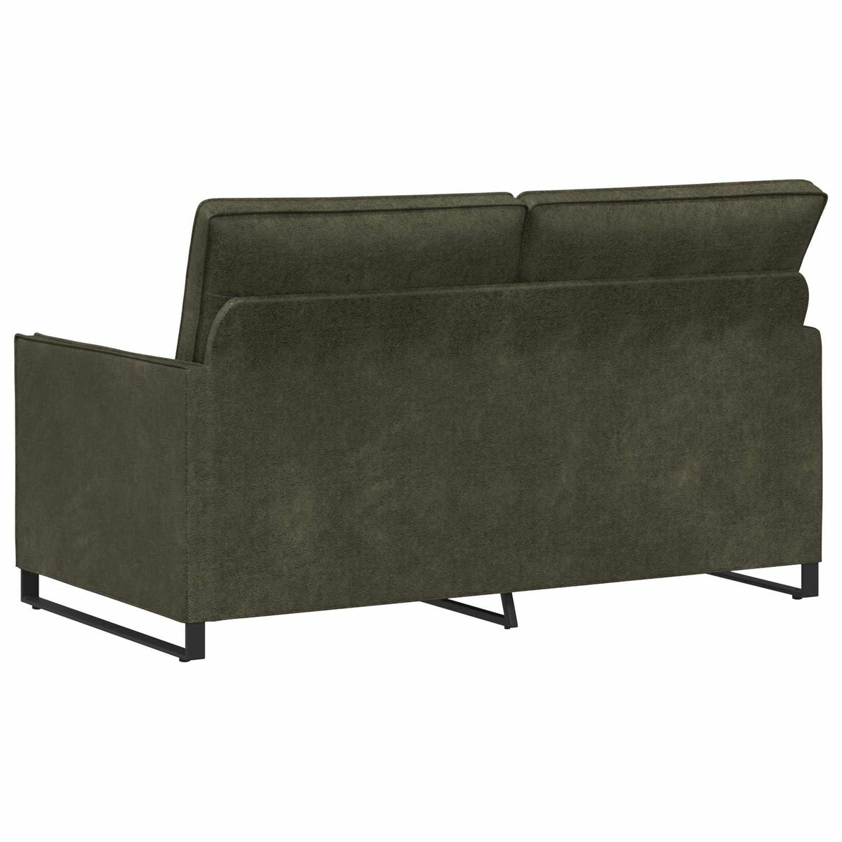 Kauč za dvoje Maslinasto zelena 150 x 81 x 82 cm Umjetni sued