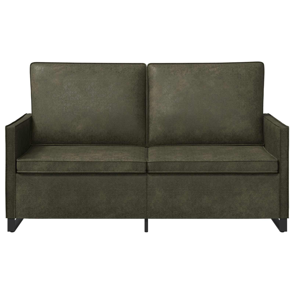 Kauč za dvoje Maslinasto zelena 150 x 81 x 82 cm Umjetni sued