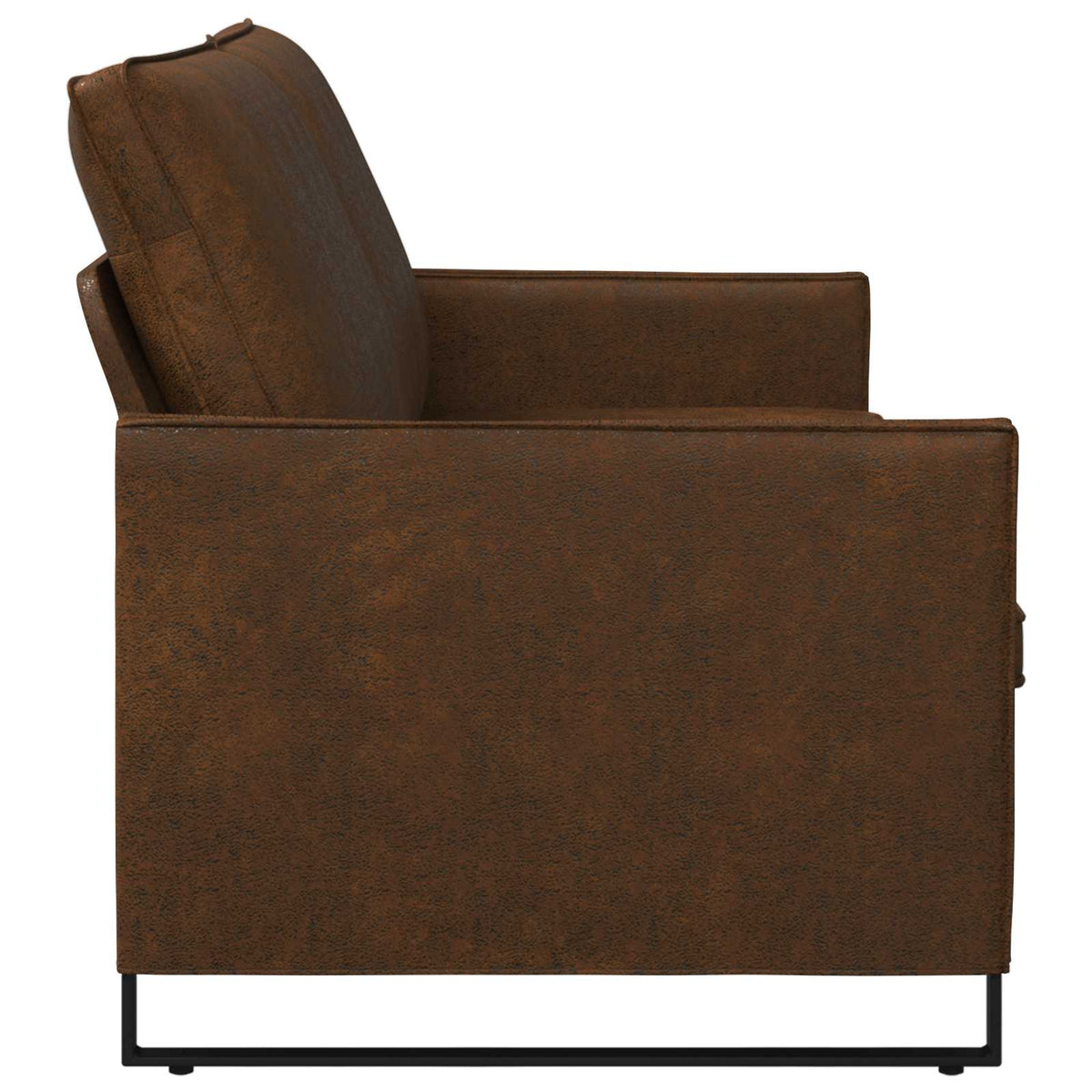 Sofa za 3 osobe Smeđa 190 x 81 x 82 cm Umjetni sued