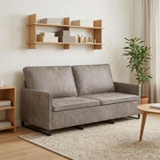 Sofa za 3 osobe Svjetlosiva 190 x 81 x 82 cm Umjetni sued