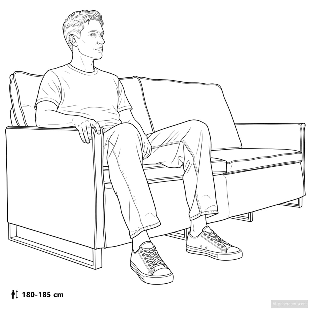 Sofa za 3 osobe Svjetlosiva 190 x 81 x 82 cm Umjetni sued