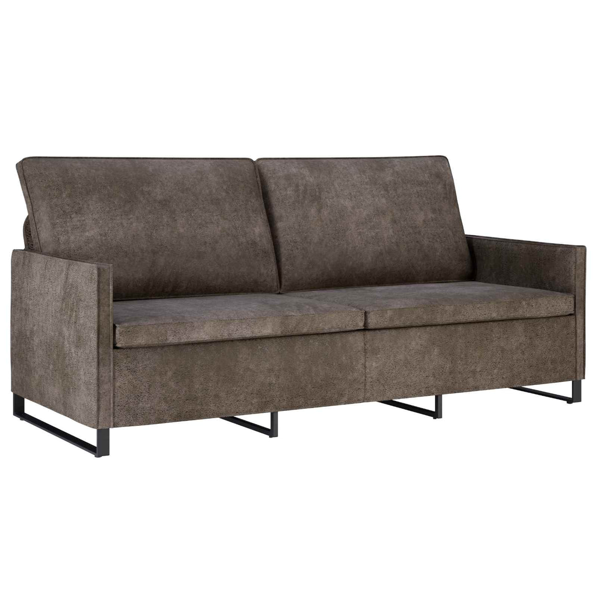 Sofa za 3 osobe Tamnosiva 190 x 81 x 82 cm Umjetni sued