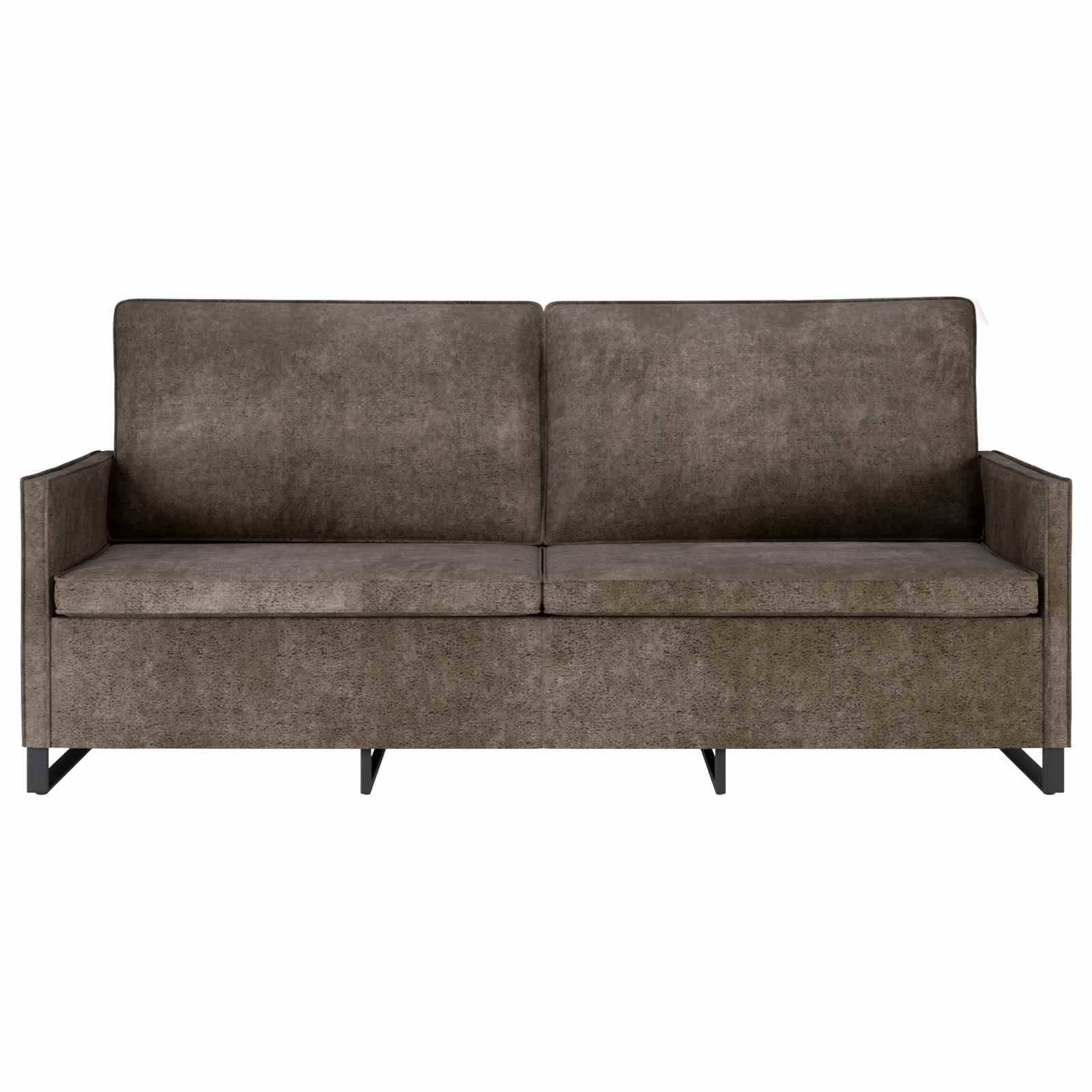 Sofa za 3 osobe Tamnosiva 190 x 81 x 82 cm Umjetni sued
