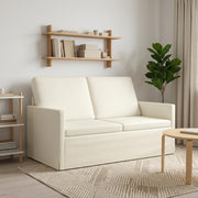 Kauč za dvoje Krem 130 x 81 x 82 cm Kordura tekstil