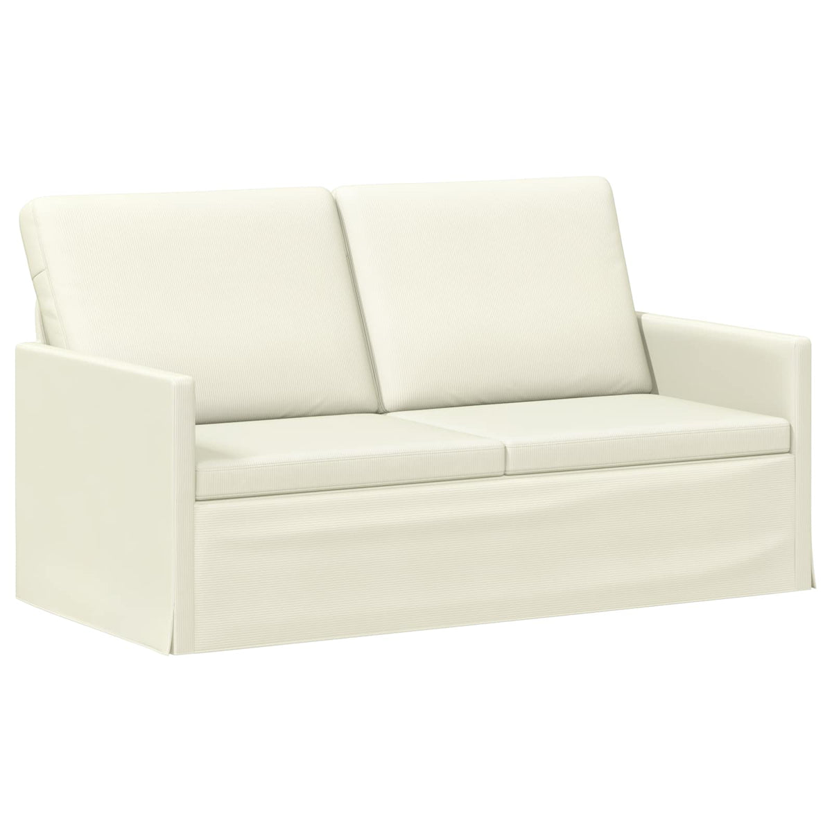Kauč za dvoje Krem 150 x 81 x 82 cm Kordura tekstil