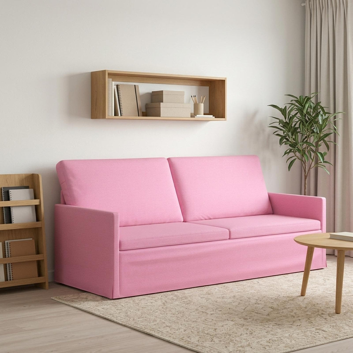 Sofa za 3 osobe Ružičasta 190 x 81 x 82 cm Tkanina