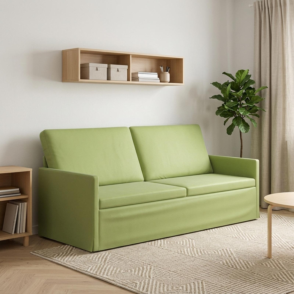 Sofa za 3 osobe Svijetlo zelena 190 x 81 x 82 cm Baršun