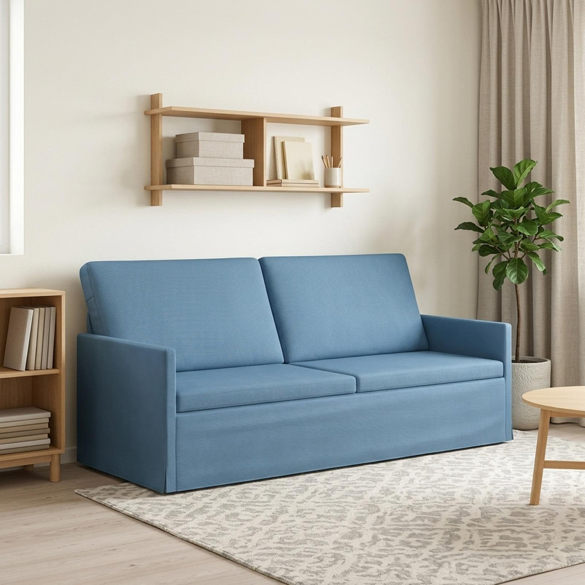 Sofa za 3 osobe Plava 190 x 81 x 82 cm Kordura tekstil