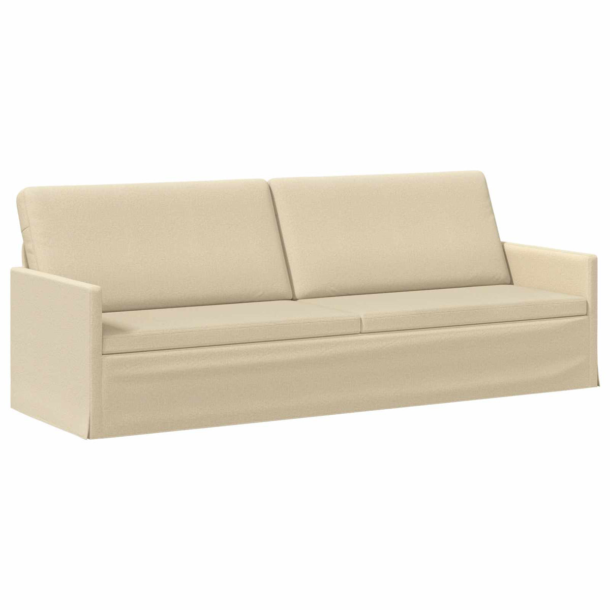 Sofa za 3 osobe Krem 220 x 81 x 82 cm Tkanina