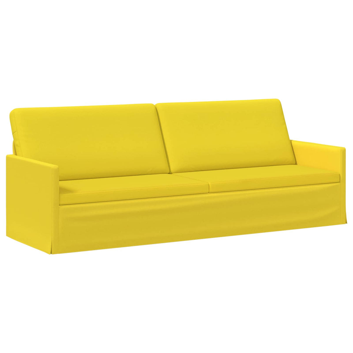 Sofa za 3 osobe Svijetlo žuta 220 x 81 x 82 cm Tkanina