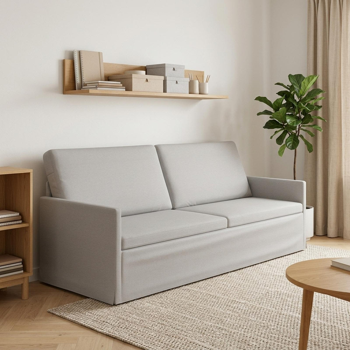 Sofa za 3 osobe Oblačnosiva 220 x 81 x 82 cm Tkanina