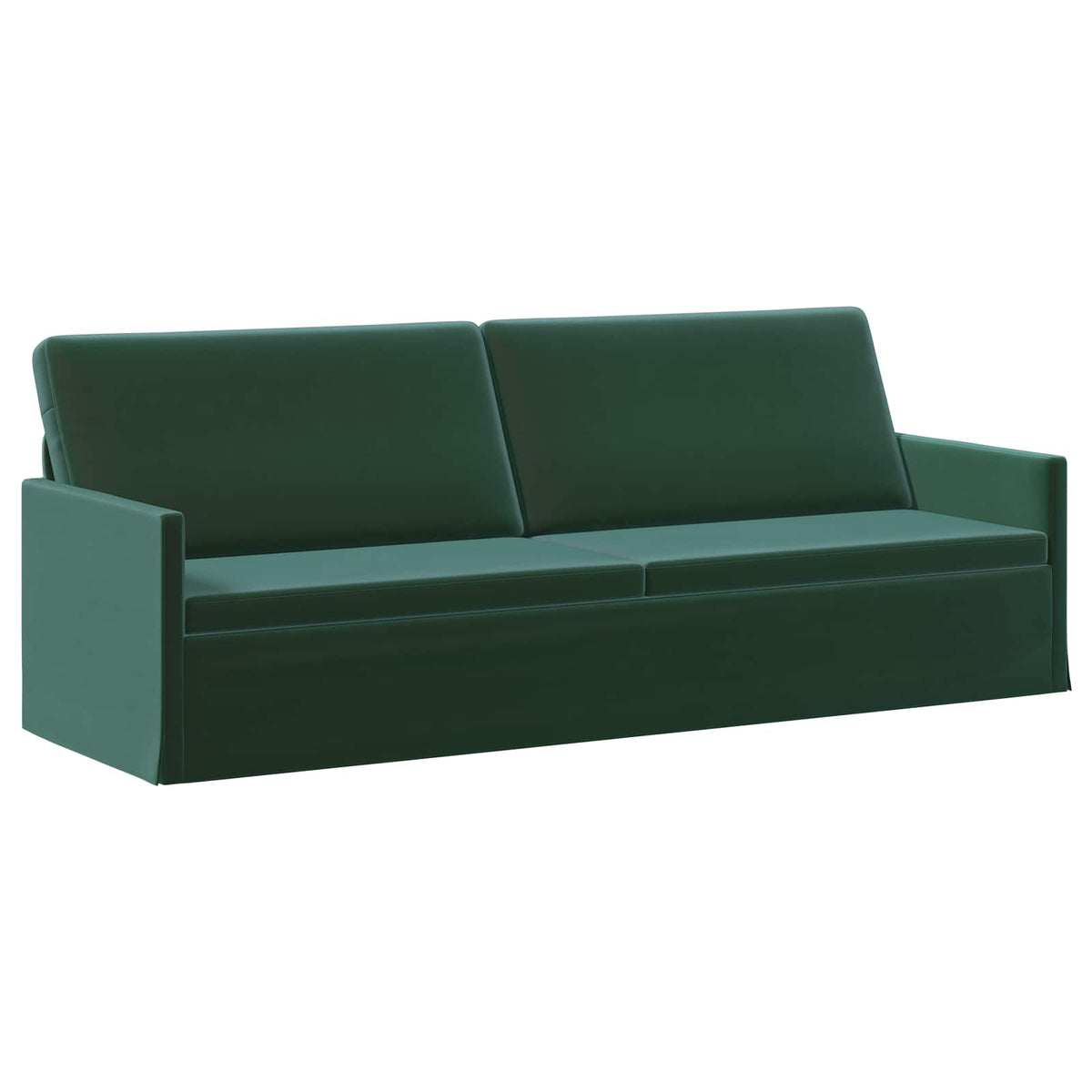 Sofa za 3 osobe Tamnozelena 220 x 81 x 82 cm Baršun