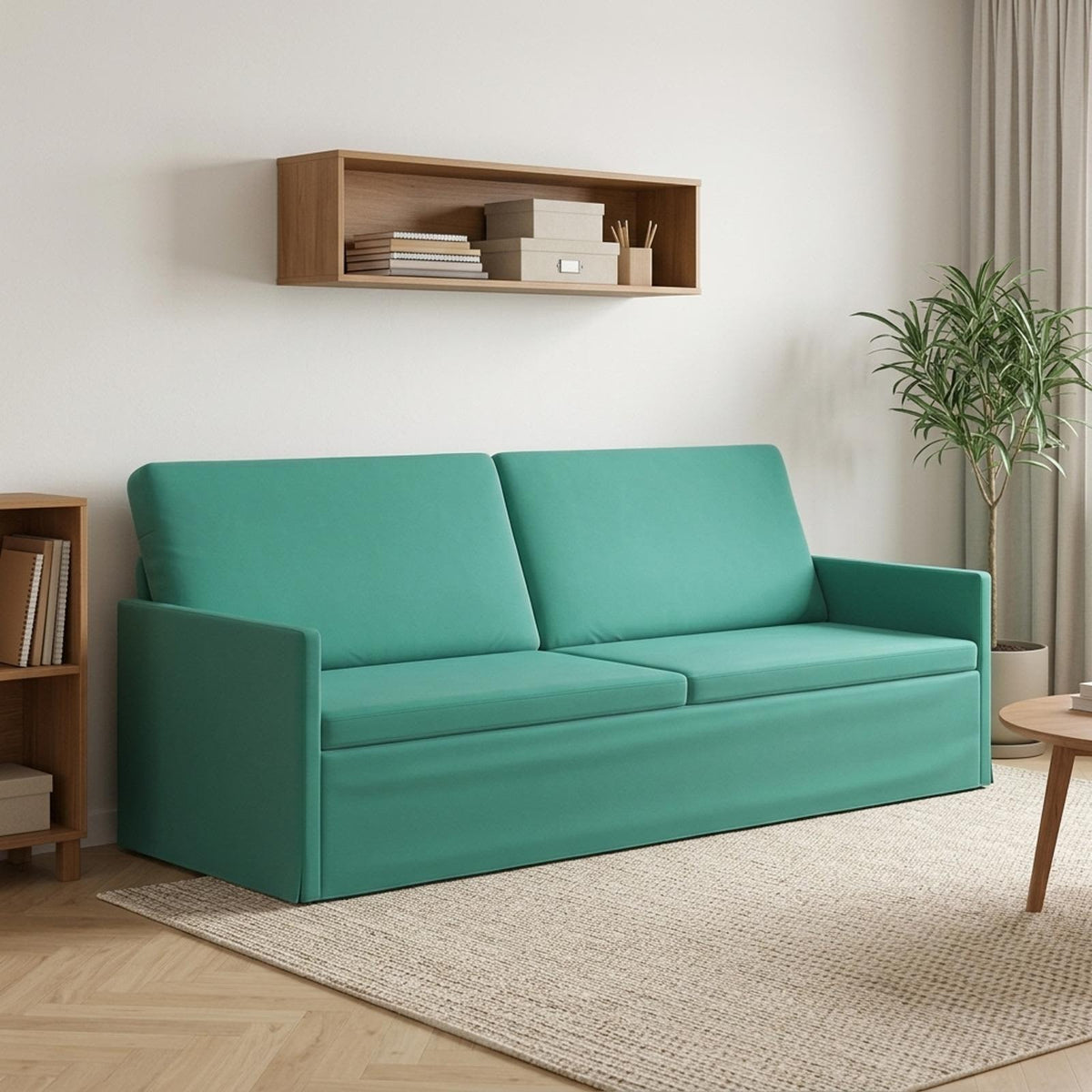 Sofa za 3 osobe Tirkizna 220 x 81 x 82 cm Baršun