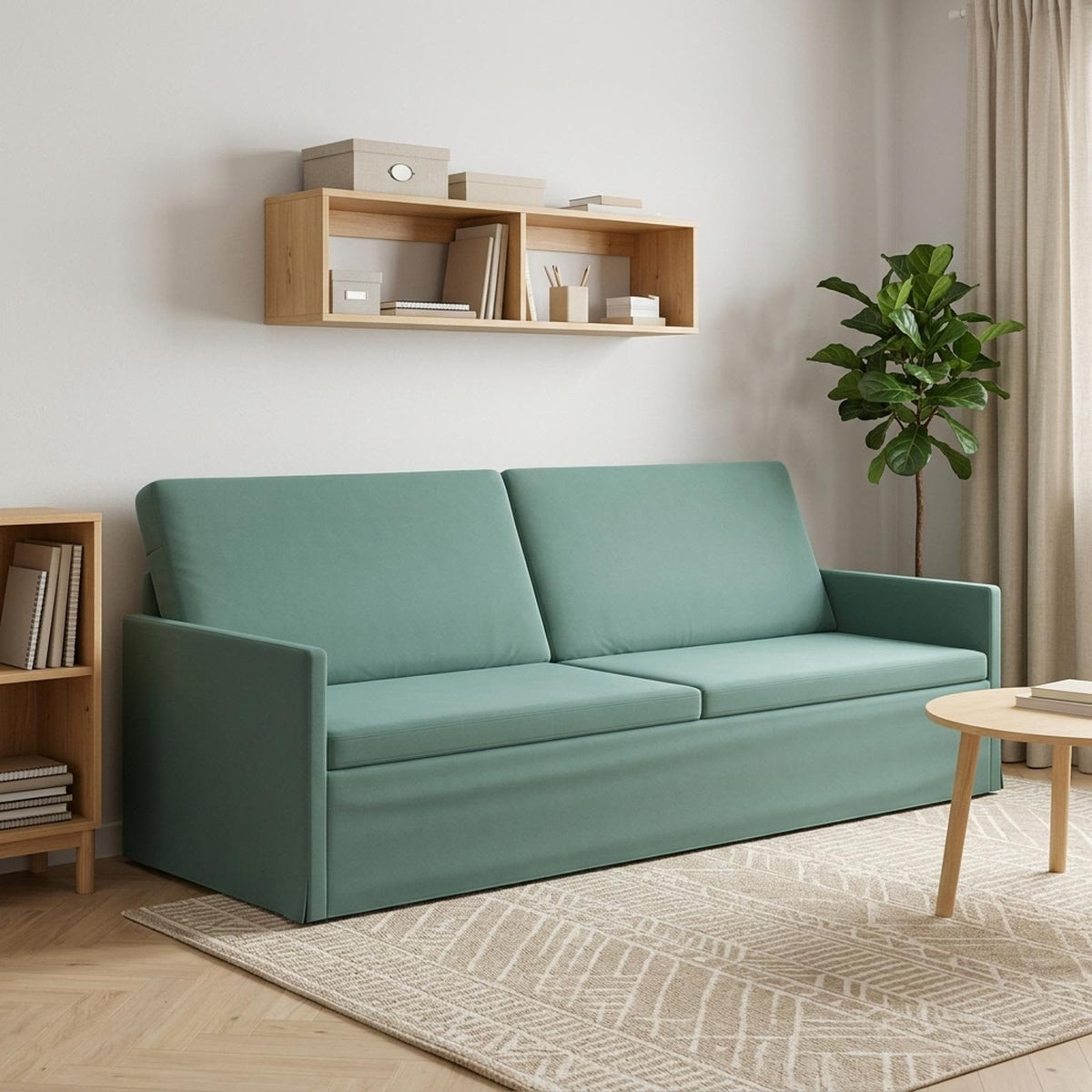Sofa za 3 osobe Morska zelena 220 x 81 x 82 cm Baršun