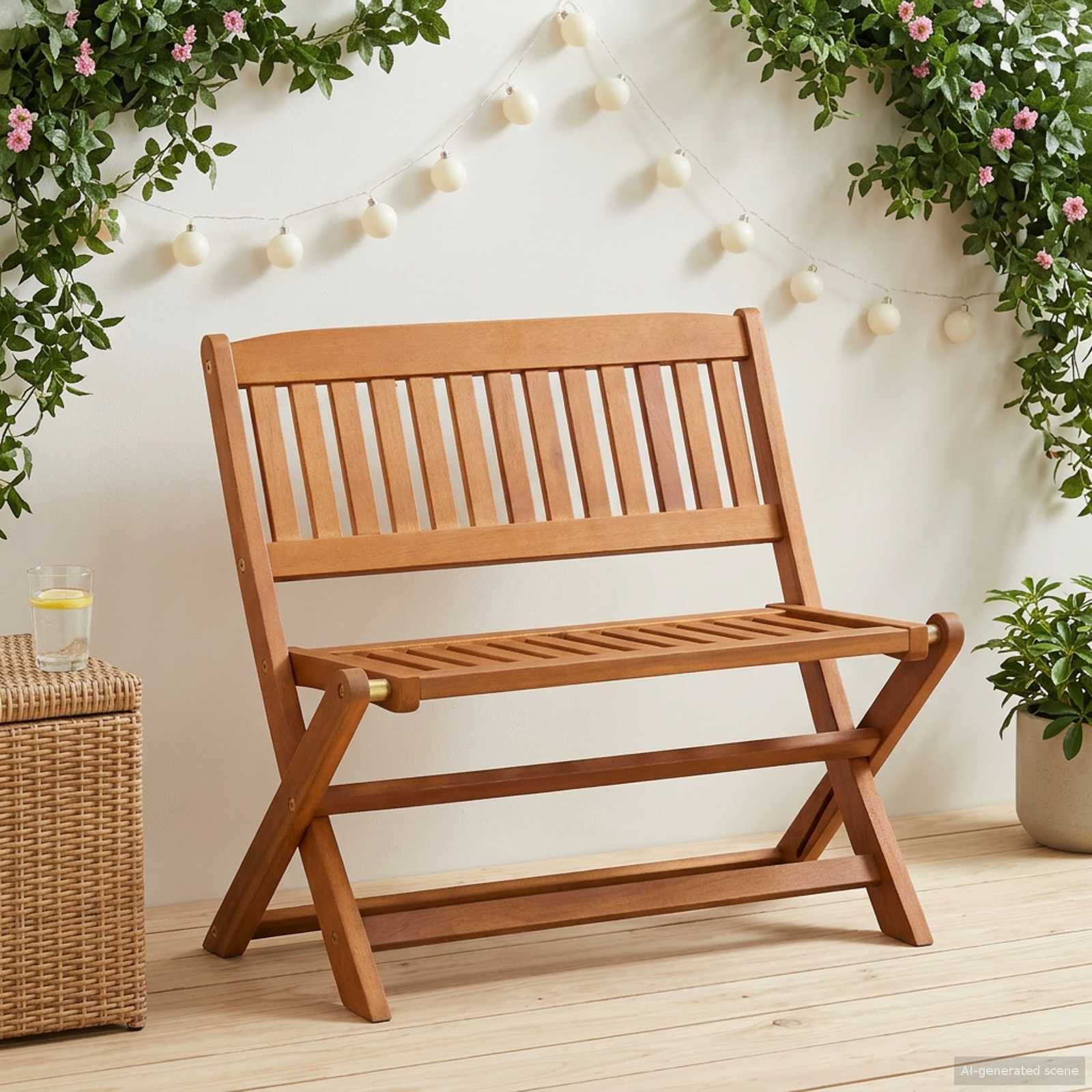 Klupa za djecu Smeđa 61 x 38 x 57 cm Čvrsto drvo eukaliptusa