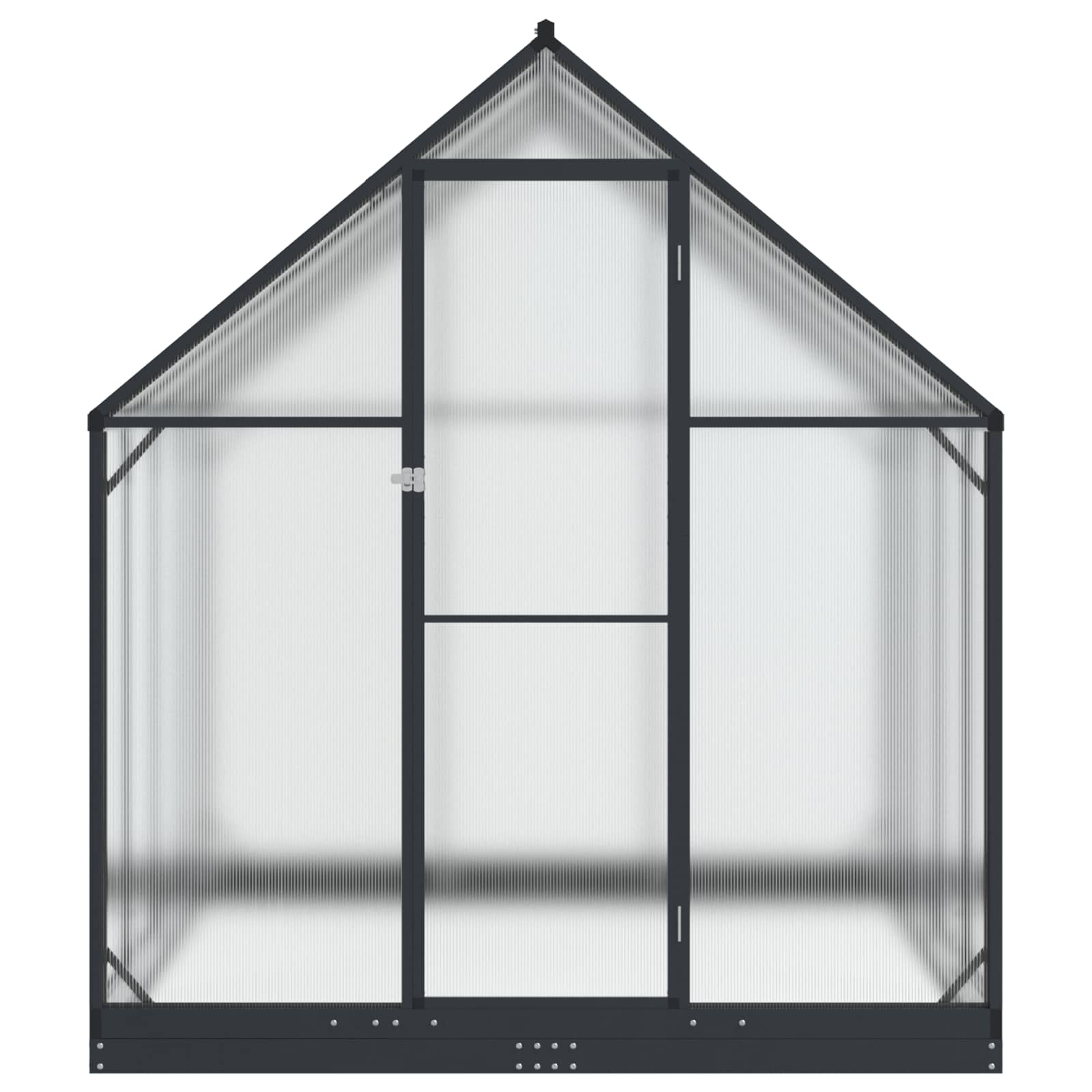 Vrtni staklenik s vratima Antracit 183,5 x 243,5 x 207 cm
