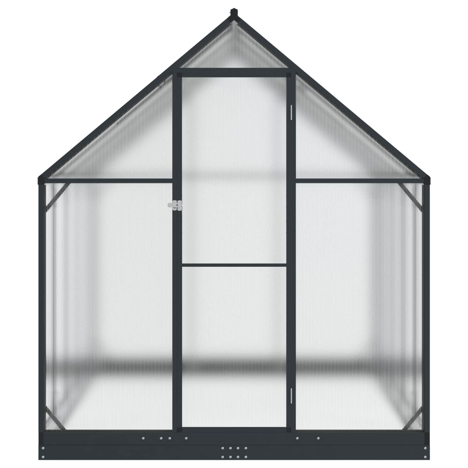 Vrtni staklenik s vratima Antracit 183,5 x 303,5 x 207 cm