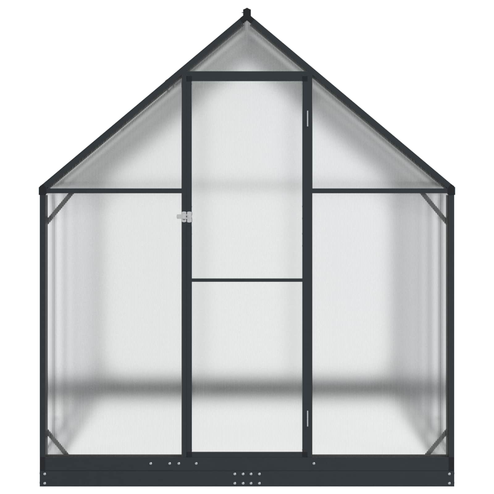 Vrtni staklenik s vratima Antracit 183,5 x 363,5 x 207 cm