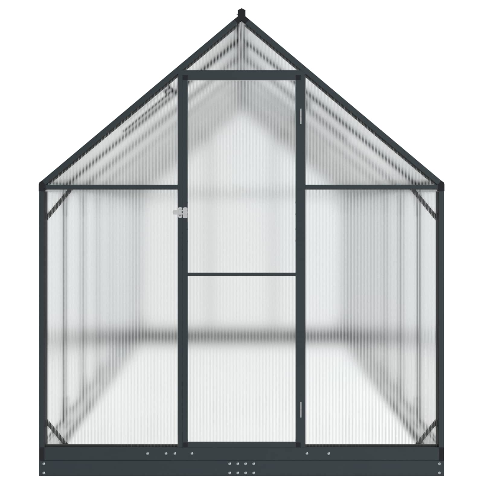 Vrtni staklenik s vratima Antracit 183,5 x 423,5 x 207 cm