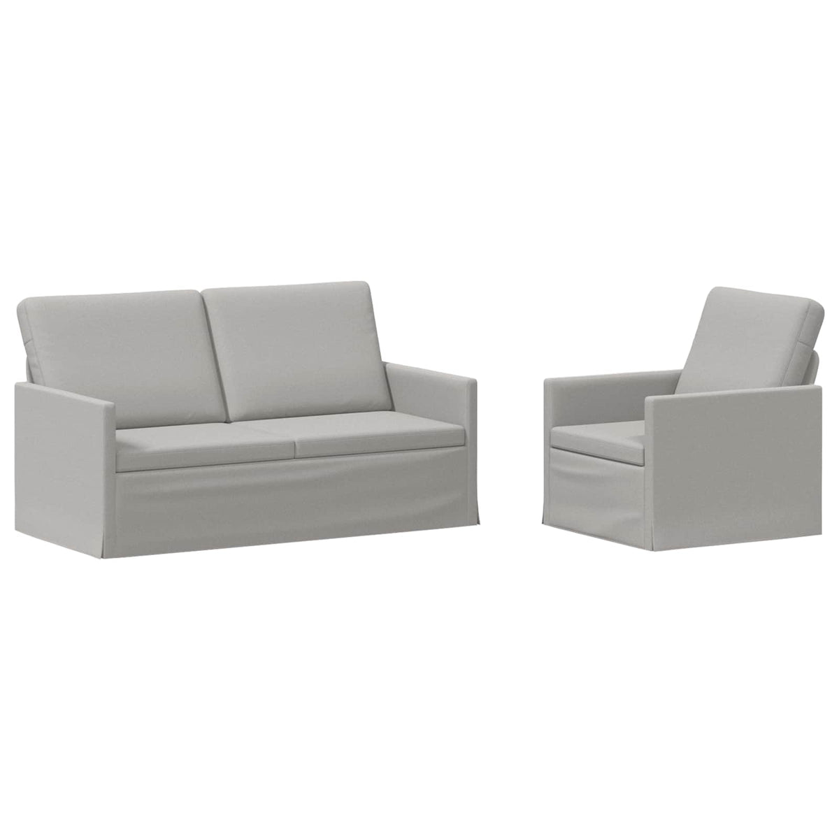 Set sofe 2 pcs Oblačnosiva Tkanina