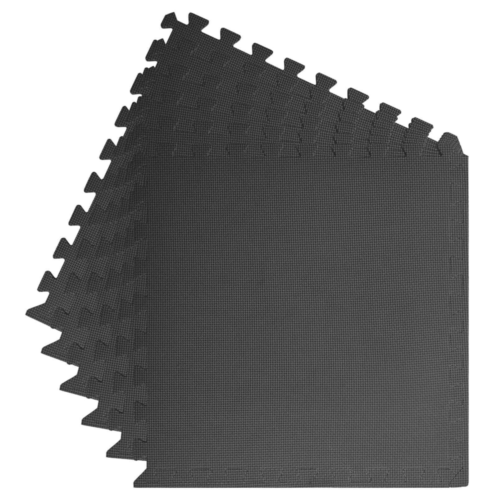 Podloga za bazen 6 pcs Crna 2,16 ㎡ EVA pjenasti materijal