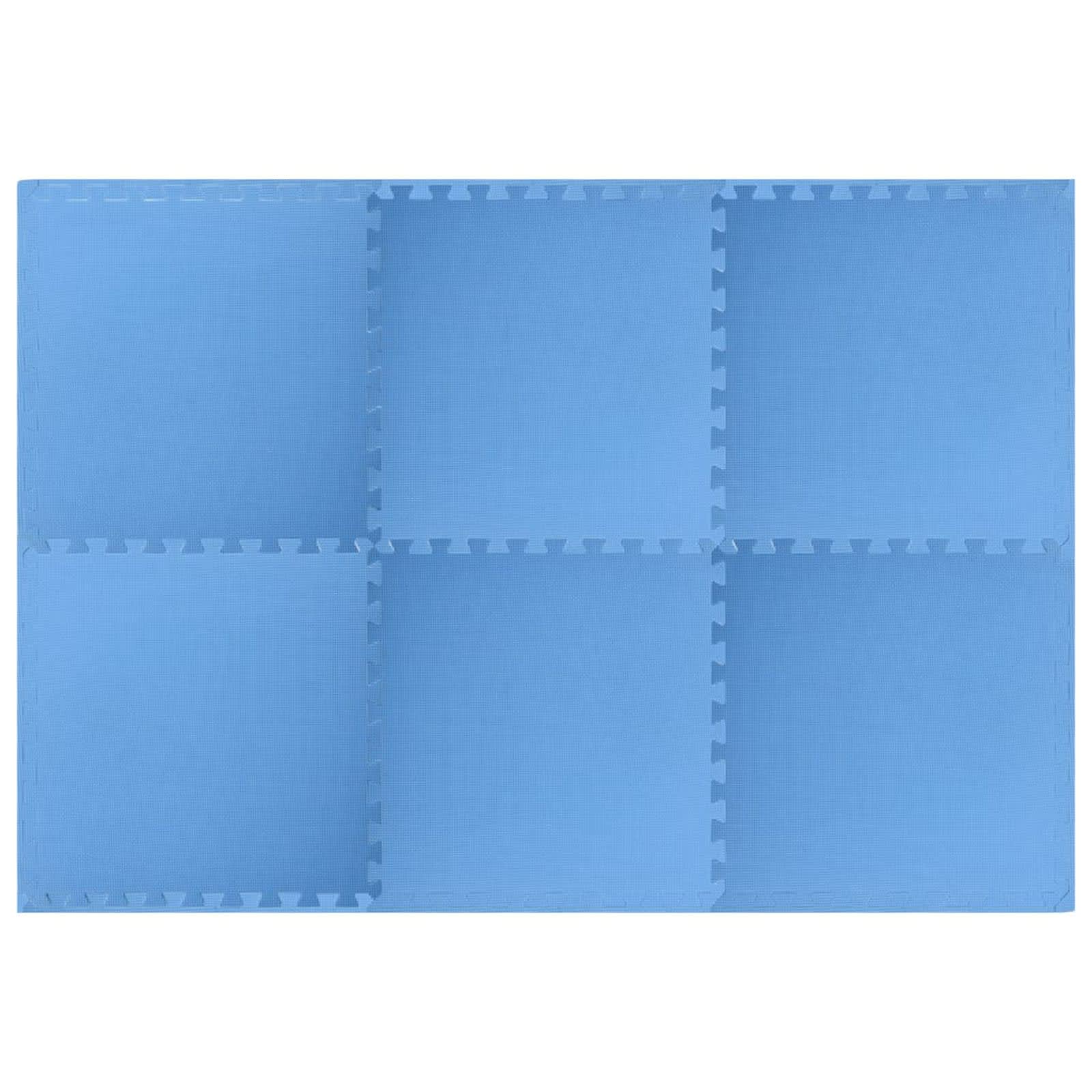 Podloga za bazen 6 pcs Plava 2,16 ㎡ EVA pjenasti materijal