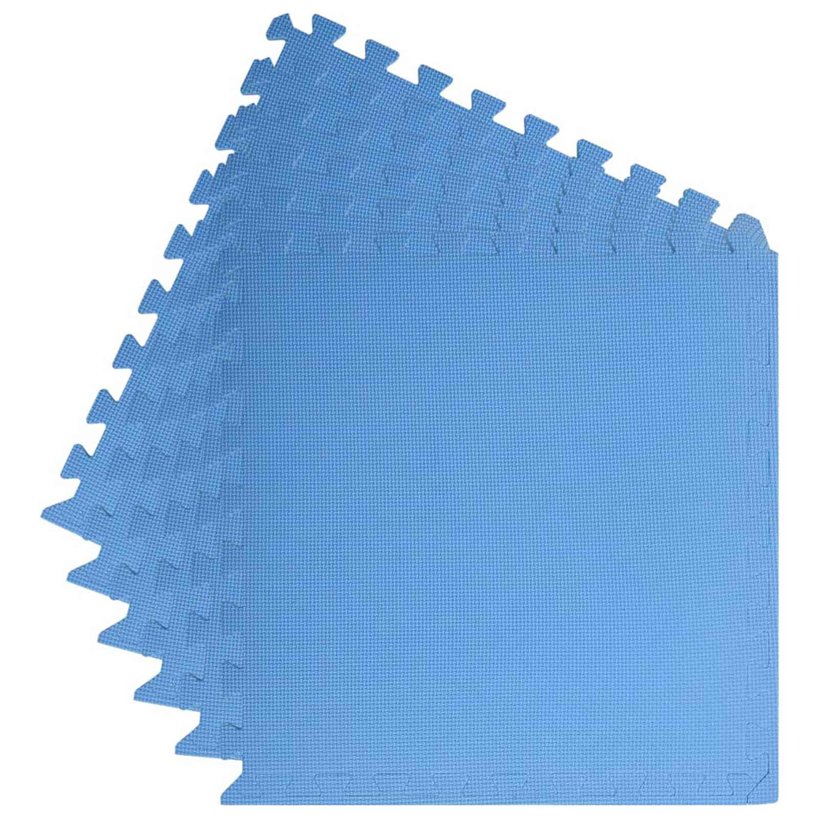 Podloga za bazen 6 pcs Plava 2,16 ㎡ EVA pjenasti materijal