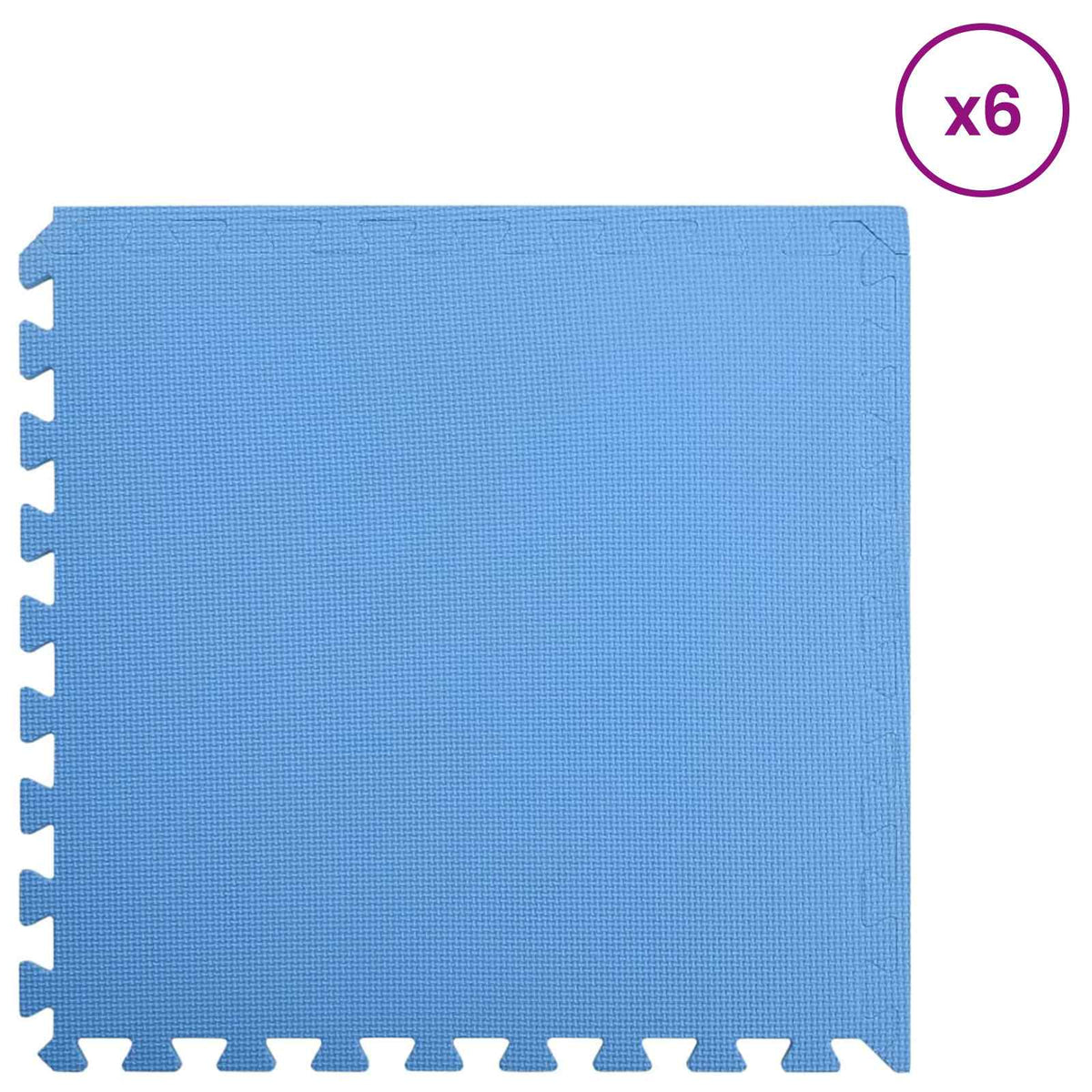 Podloga za bazen 6 pcs Plava 2,16 ㎡ EVA pjenasti materijal