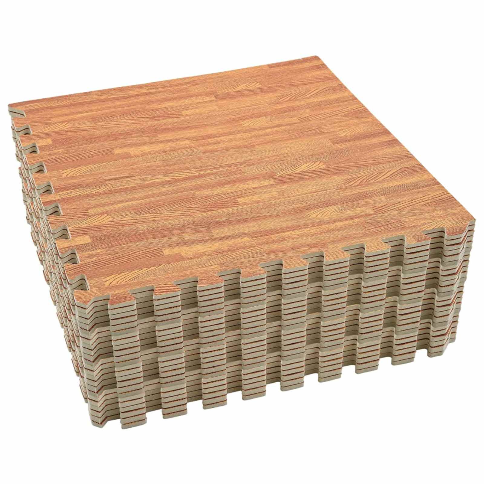 Podloga za bazen 24 pcs boja drva 8,64 ㎡ EVA pjenasti materijal